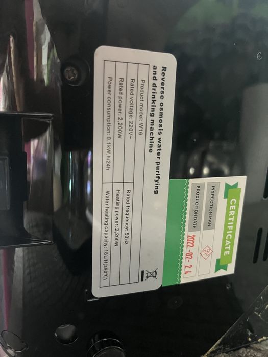 Olansi filtr osmozy odwróconej W16 z 6 ustawieniami temperatury