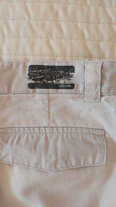 Spodnie cargo jeansy Bershka dwukolorowe rozmiar 42