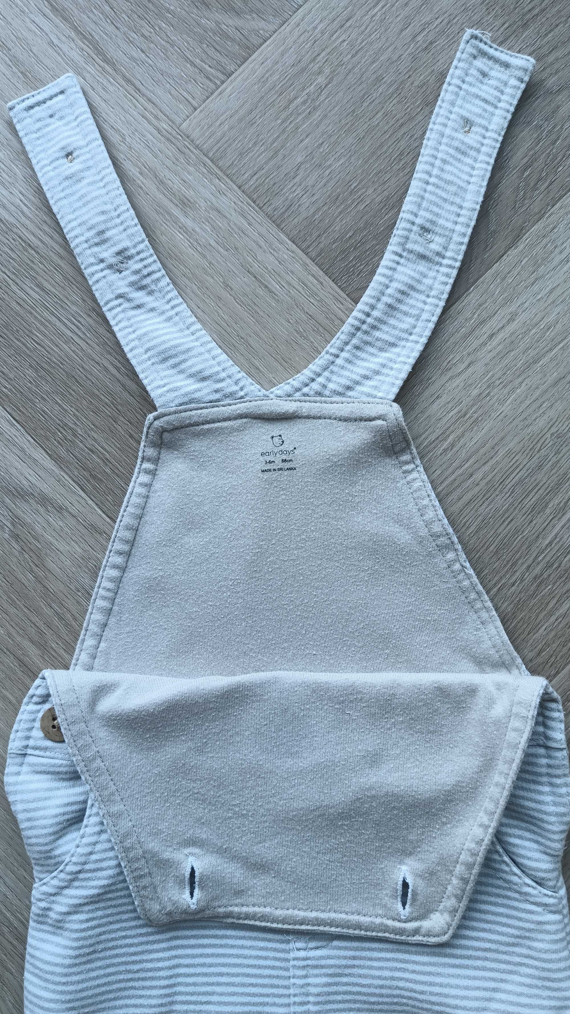 Spodenki niemowlęce ogrodniczki Rozmiar 68 cm