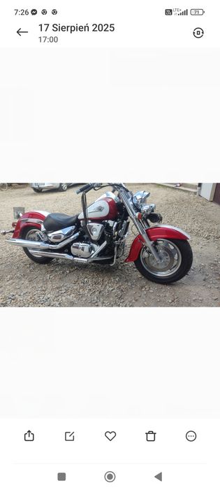 Sprzedam Suzuki Intruder VL 1500 zamiana za turystyka