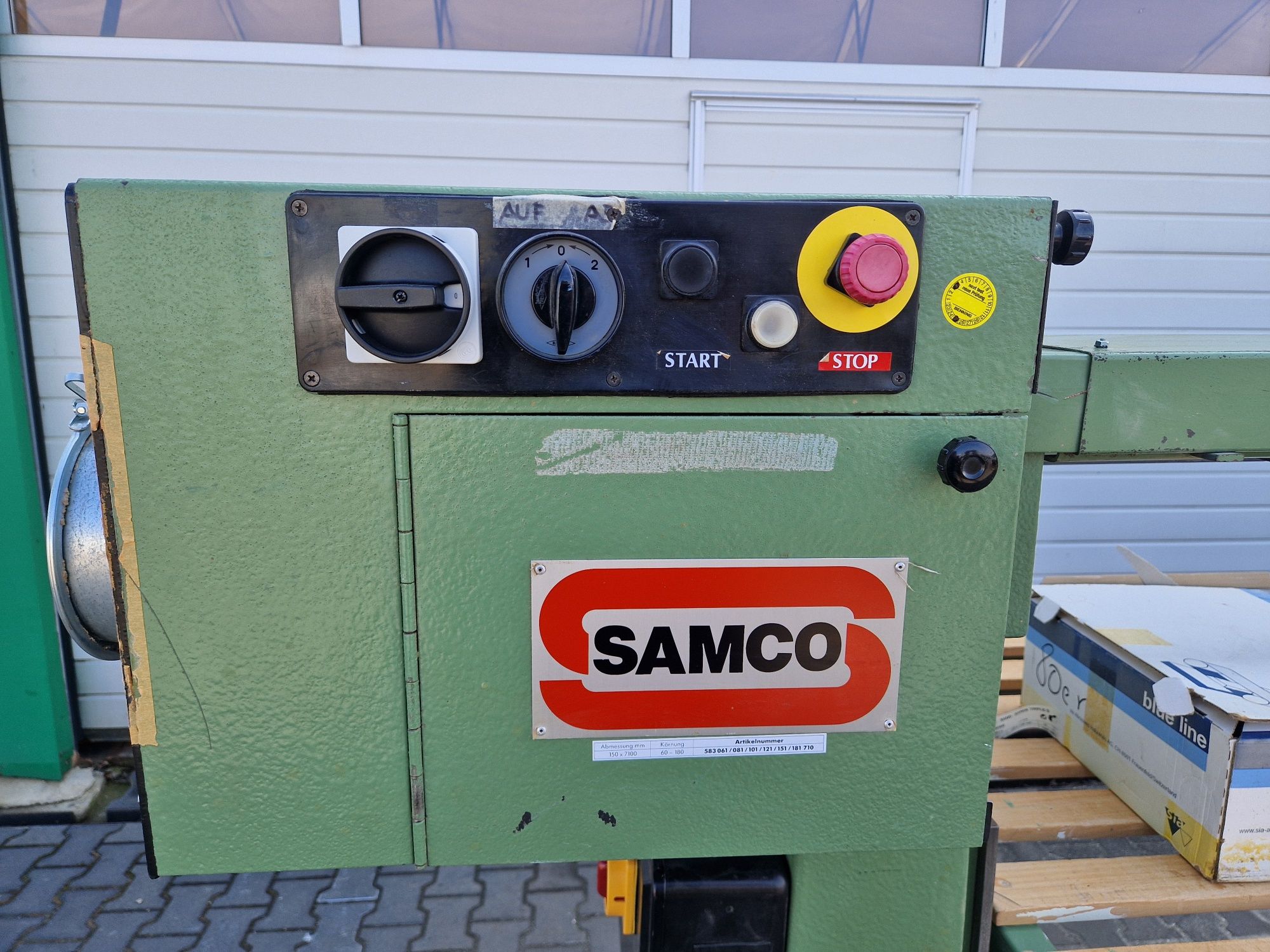 Szlifierka Długotaśmowa schody blaty  taśmowa samco elektryczne podnos