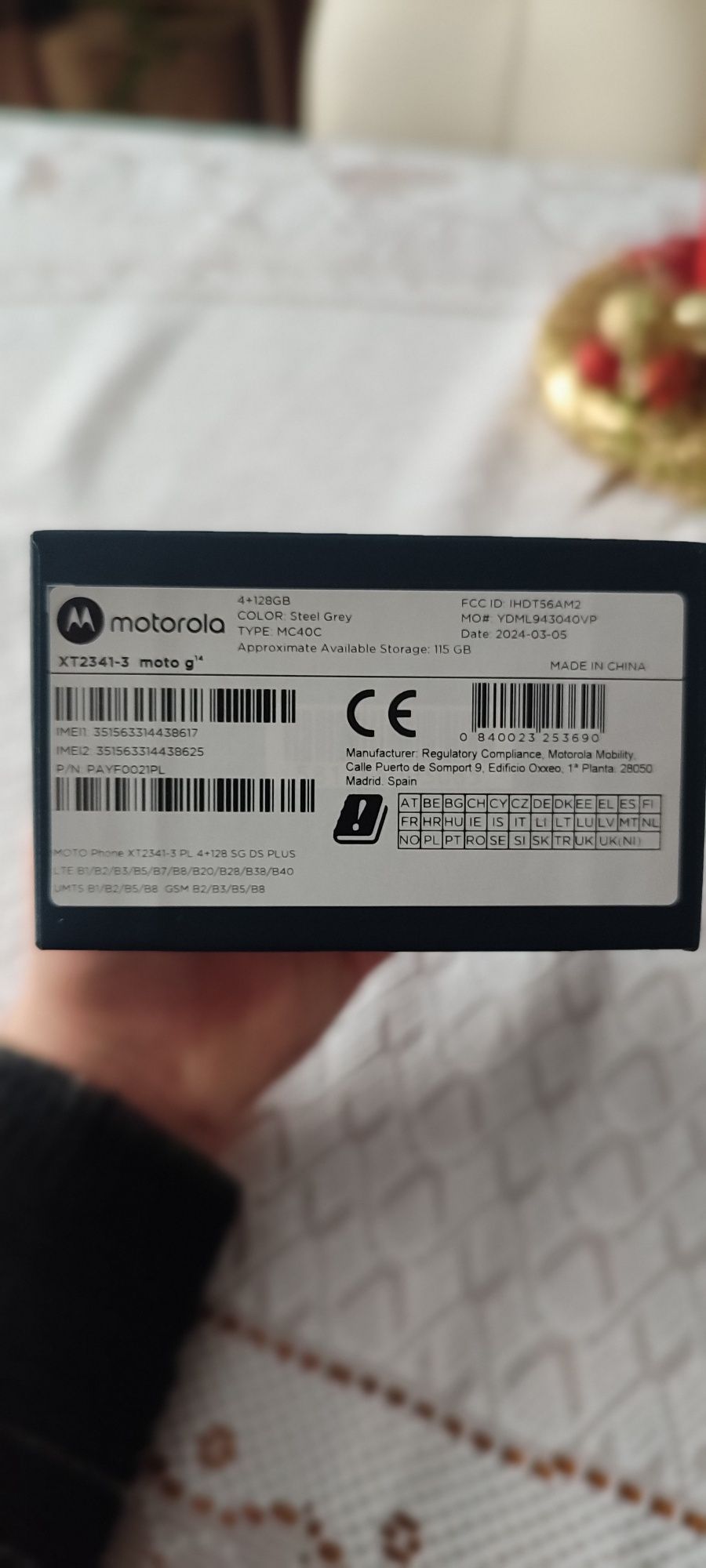 Moto g14 nowy na sprzedaz
