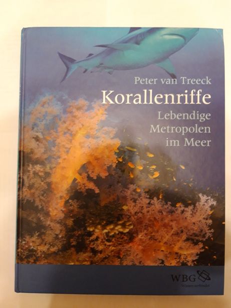 книга, " Korallenriffe ", Peter van Treeck, на немецком языке, новая