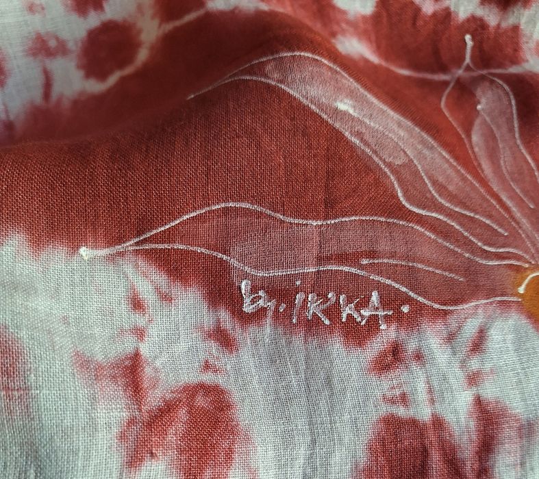 malowana lniana koszula