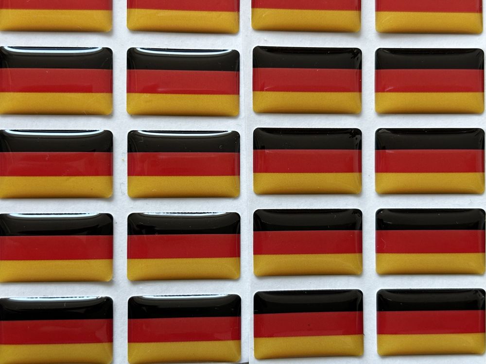 10 sztuk naklejka żywica epoksydowa Niemcy naklejki