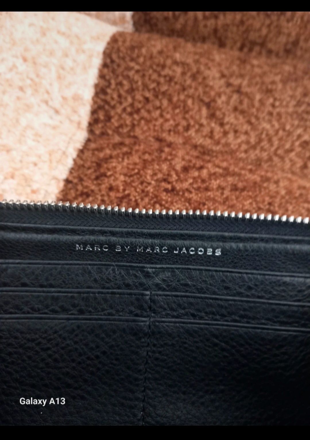 Duży oryginalny portfel Marc Jacobs skóra cielęca