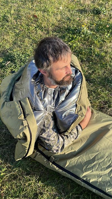 Зимовий Спальник-ковдра тінсулейт -10 непромокаючій спальний мішок