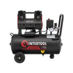Компрессор безмасляный, малошумный (2-х цил. 24 л). INTERTOOL PT-0026.