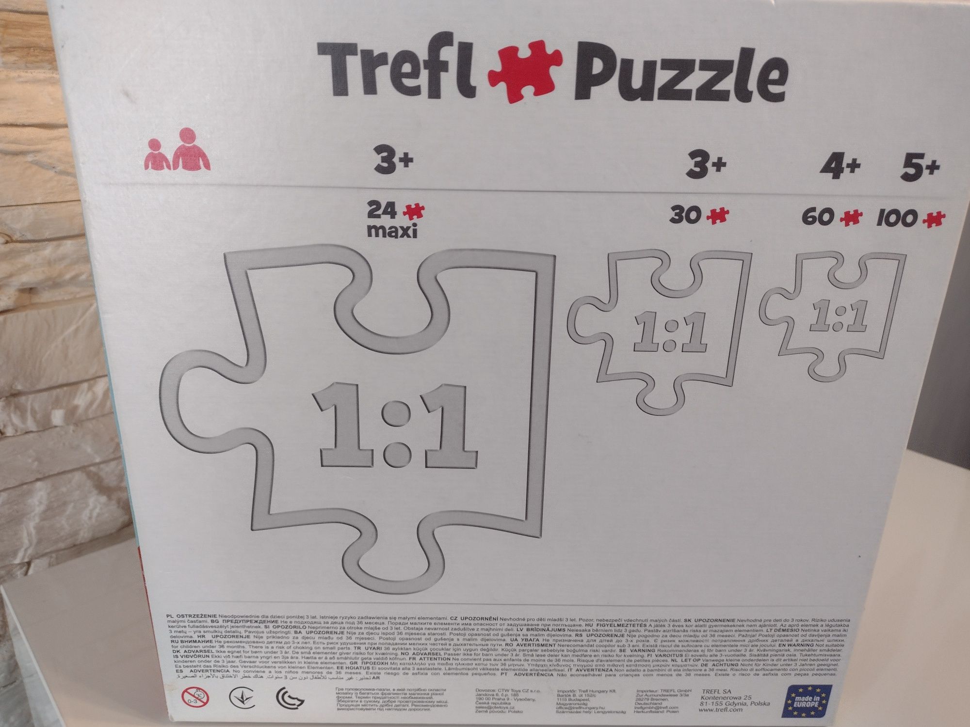 Puzzle koty kotki 3 w 1 (3x puzzle 20, 36 i 50 szt.)