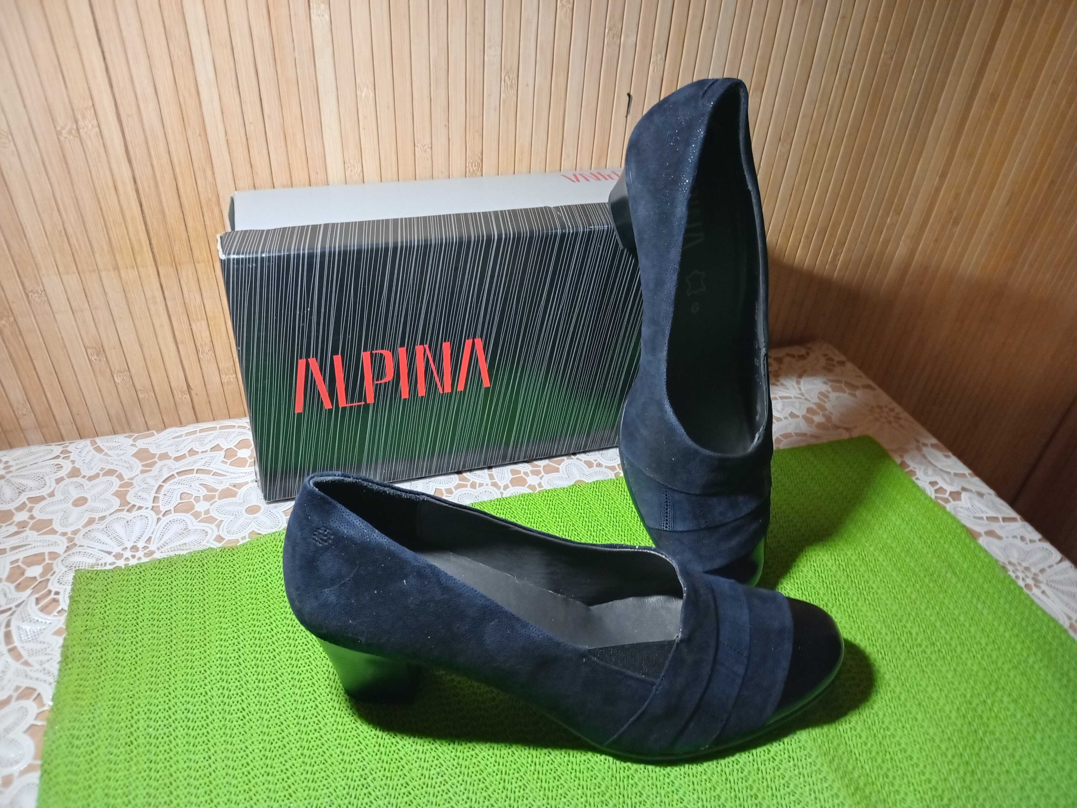 Туфли женские, на каблуке «Alpina» (Словения), 40-й размер