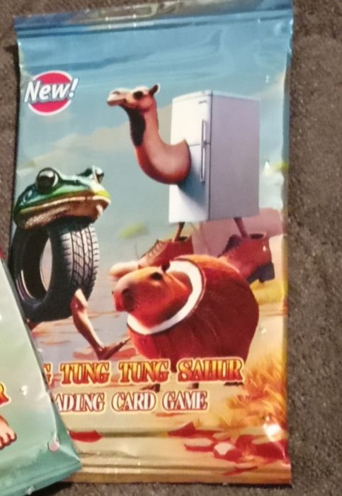 Karty kolekcjonerskie brainroty tung tung sahur włoskie memy tralaleo