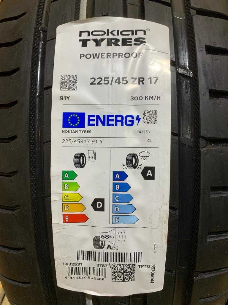 Opony letnie 225/45/17 Nokian Tyres Powerproof 91Y NOWE