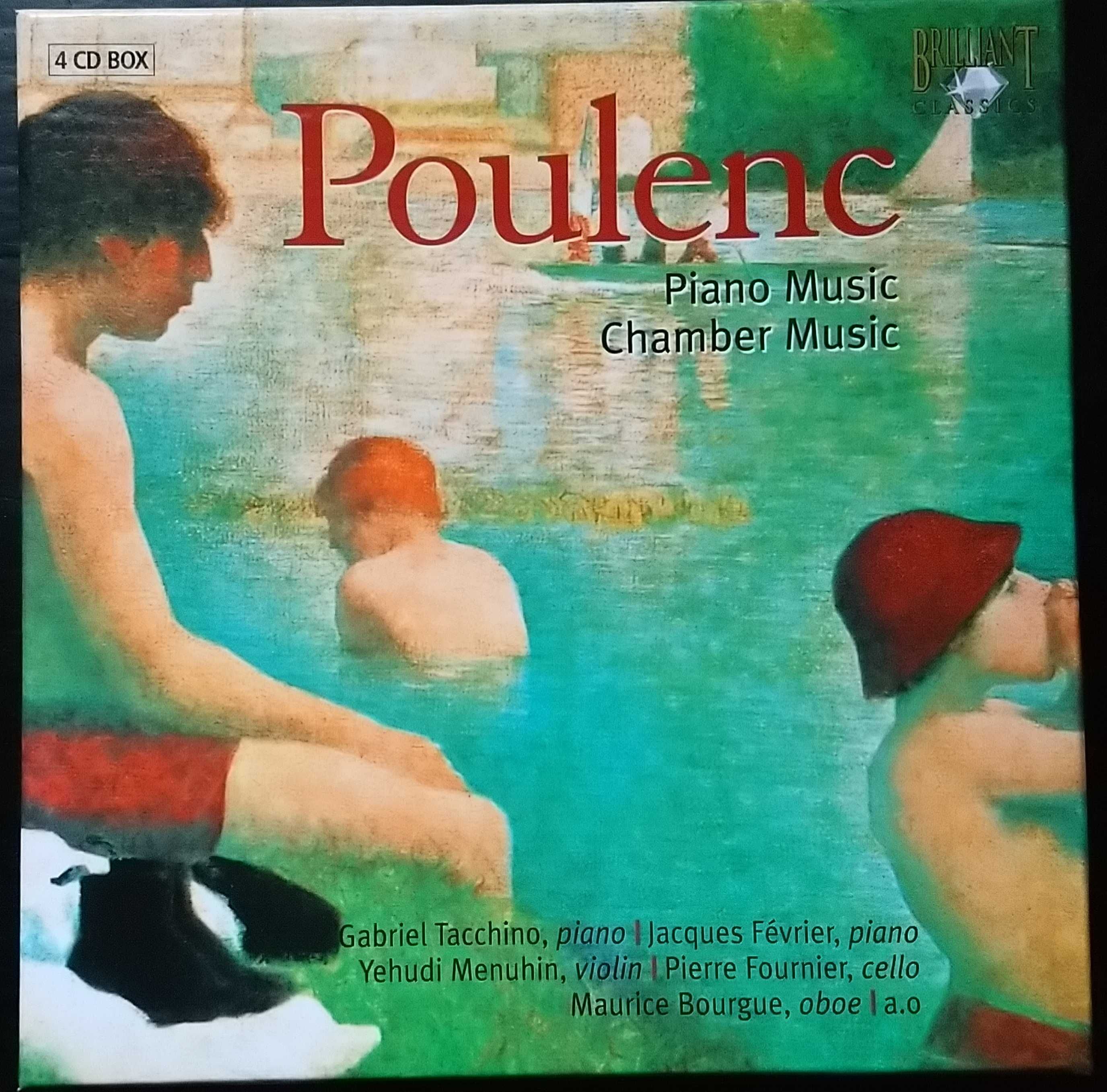 Poulenc ‎– Piano Music Chamber Music 4CD  Box Set