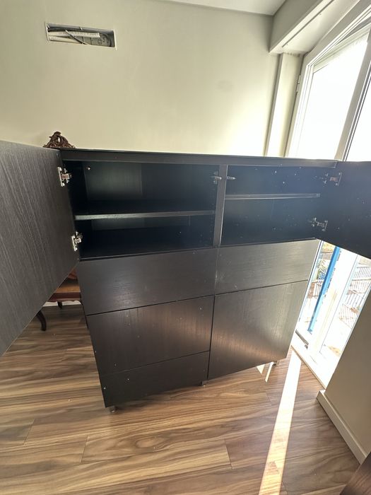 Movel ikea 2 modulos 120*65  4 prateleiras cada