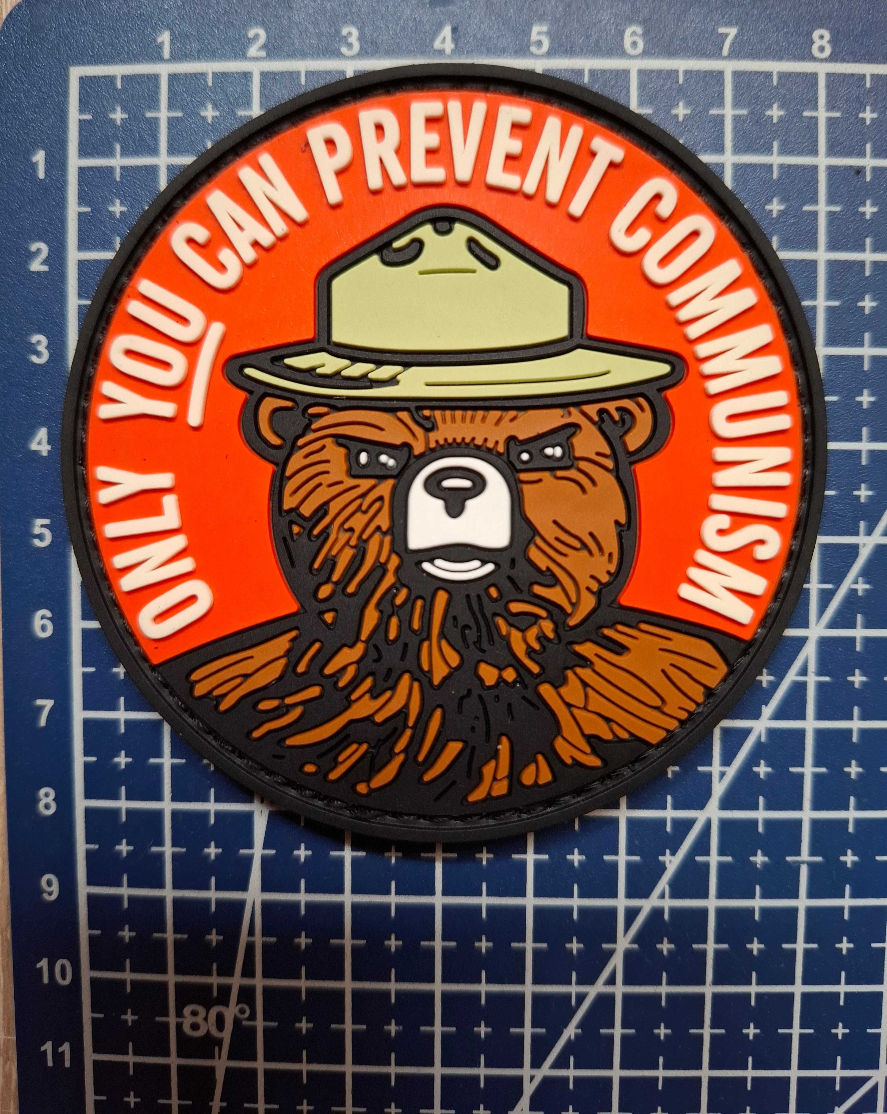 Naszywka Morale Smokey Bear "Only You Can Prevent Communism" PVC Patch