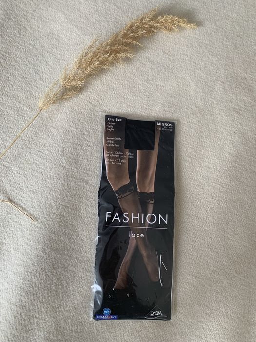 Капронові гольфи з мереживом чорні