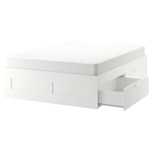 Łóżko Brimnes IKEA 180*200 cm rama 4 szuflady listwy