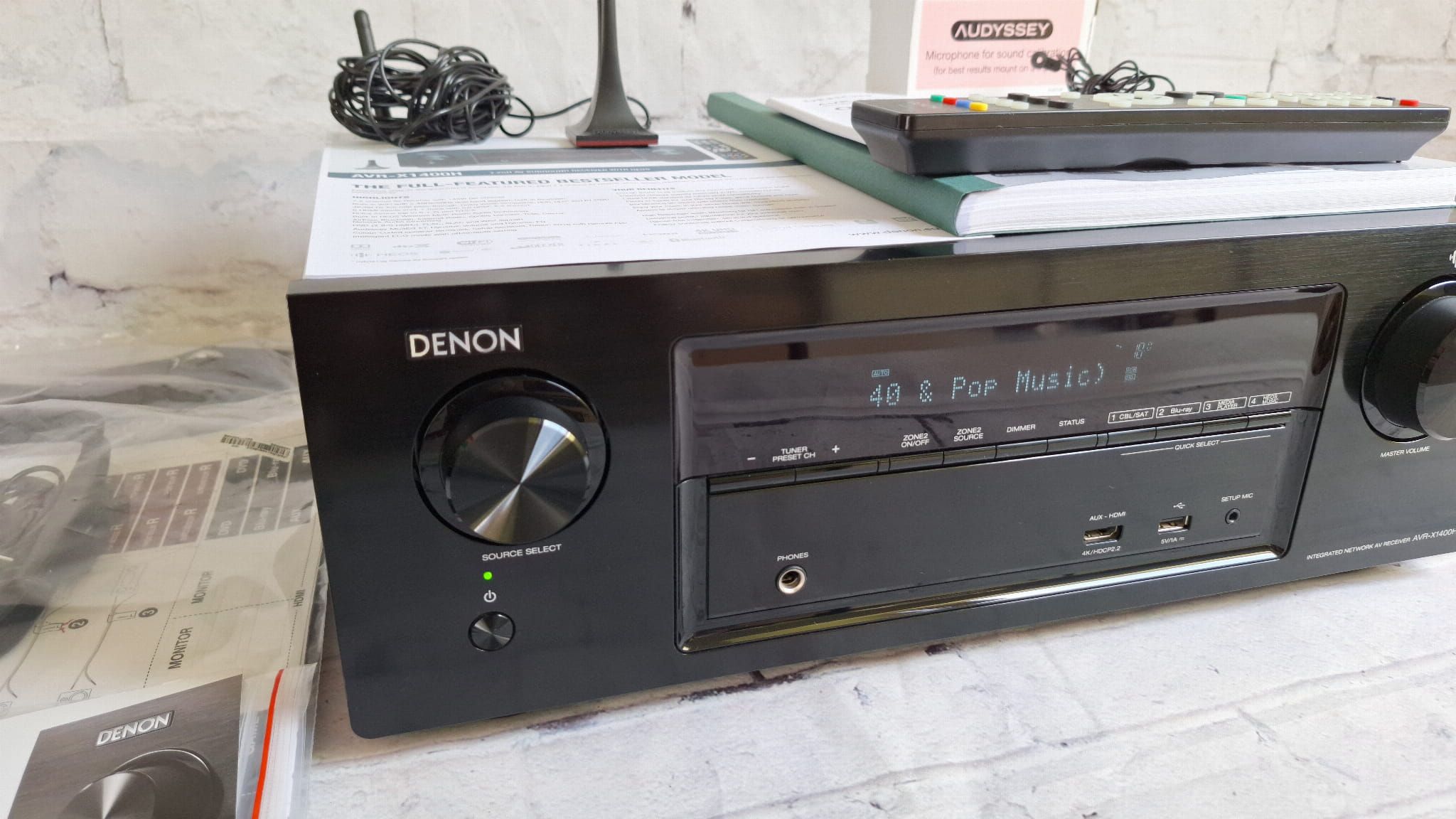 7.2 Denon AVR-X1400 Wi-Fi BT Heos Atmos ARC