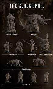 TRENCH CRUSIDE Black Grail warband + reinforcments