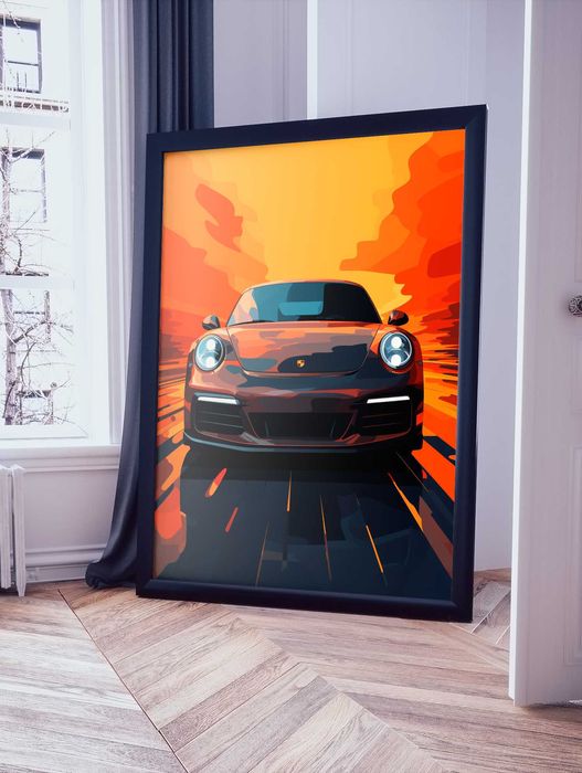 Plakat na Ścianę Obraz Porshe 911 Auto Sportowe 50x70 cm ElliveX