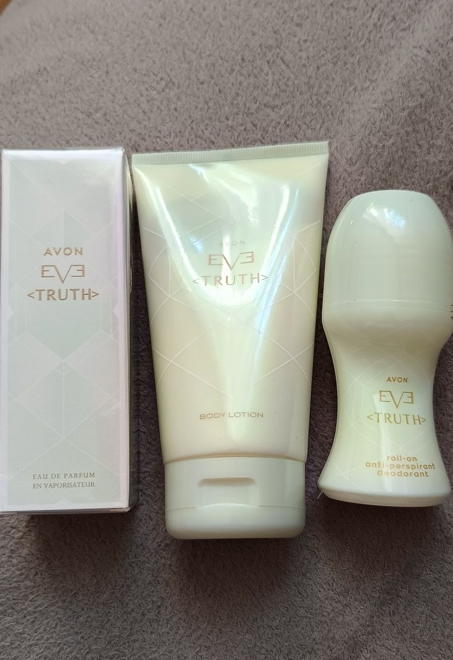 Avon EVE Truth woda perfumowana, balsam i dezodorant w kulce