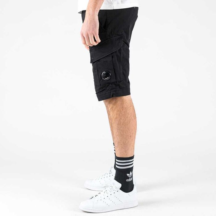 Шорти C.P. Company Stretch Sateen Cargo Shorts Black