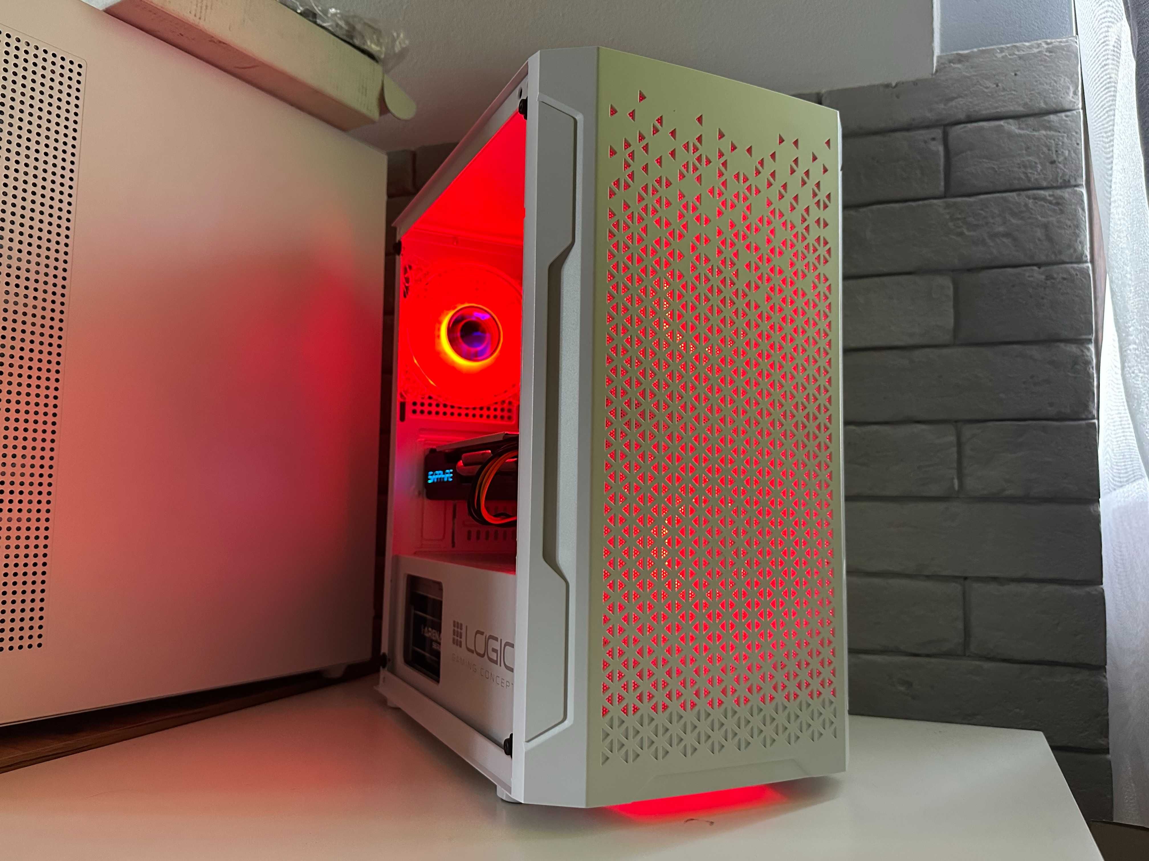 Biały Komputer RX 580 16GB RAM Intel Core i5 Gamingowy do Gier Wydajny