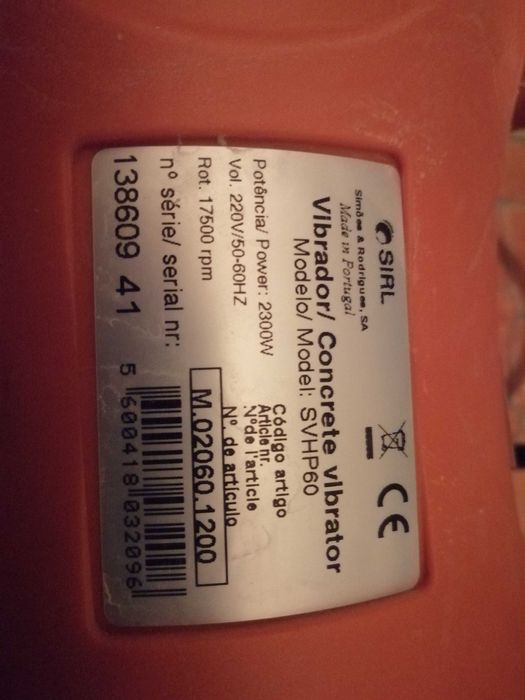 Vibrador de betão