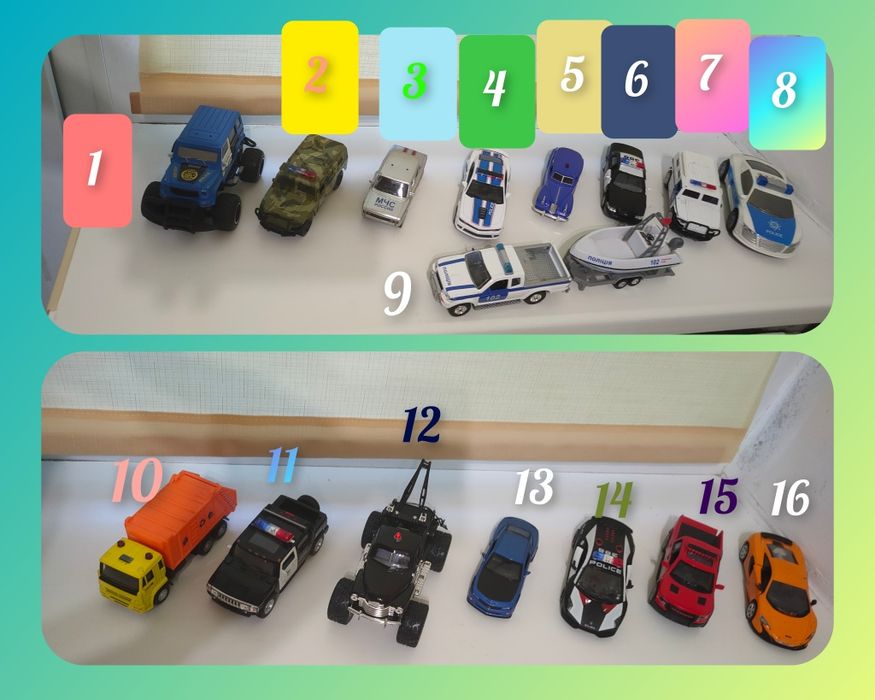 Машинки металлические  полиция Kinsmart