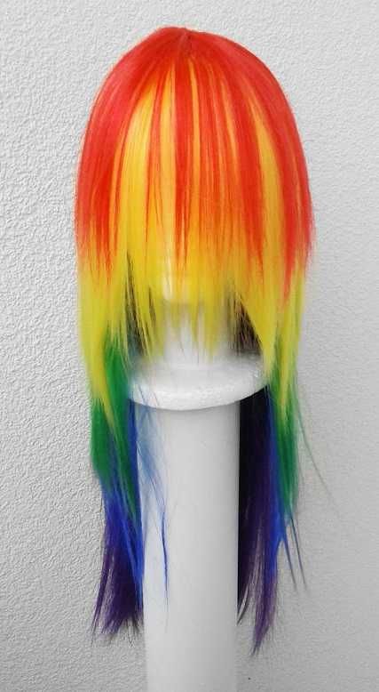 Rainbow Dash MLP peruka kolorowa tęczowa wig cosplay My Little Pony