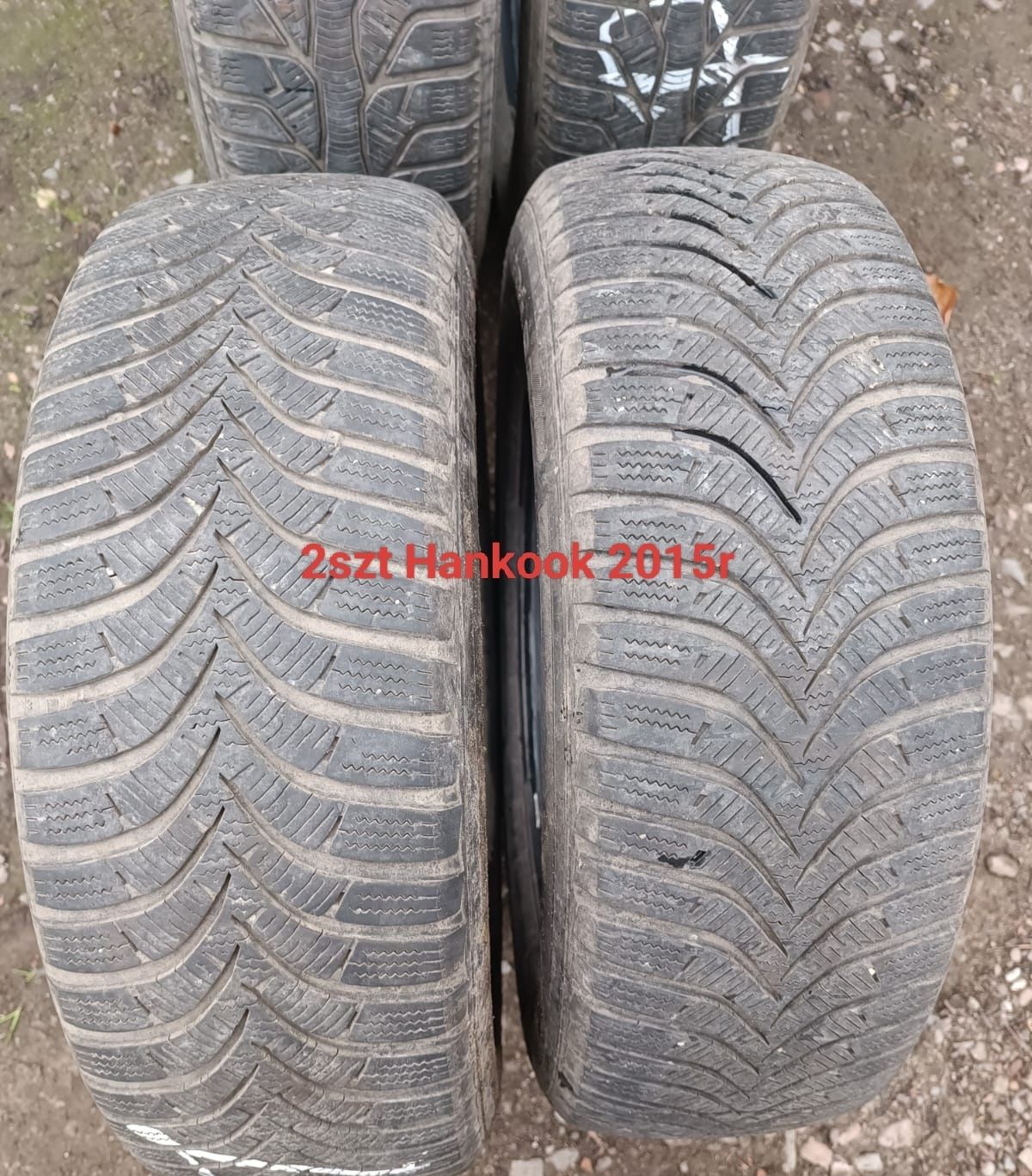 Opony zimowe- 2szt Hankook, 2szt Kleber 195/65/15