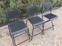 Dwa krzesła barowe ikea Stig + wysoki taboret ikea Franklin