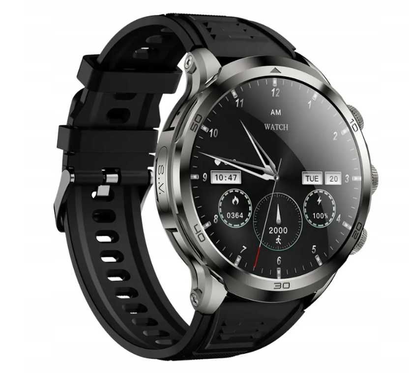 H19 Smart Watch 4G: Kamera 190°, AMOLED i Android 8.1 NFC ttst1448