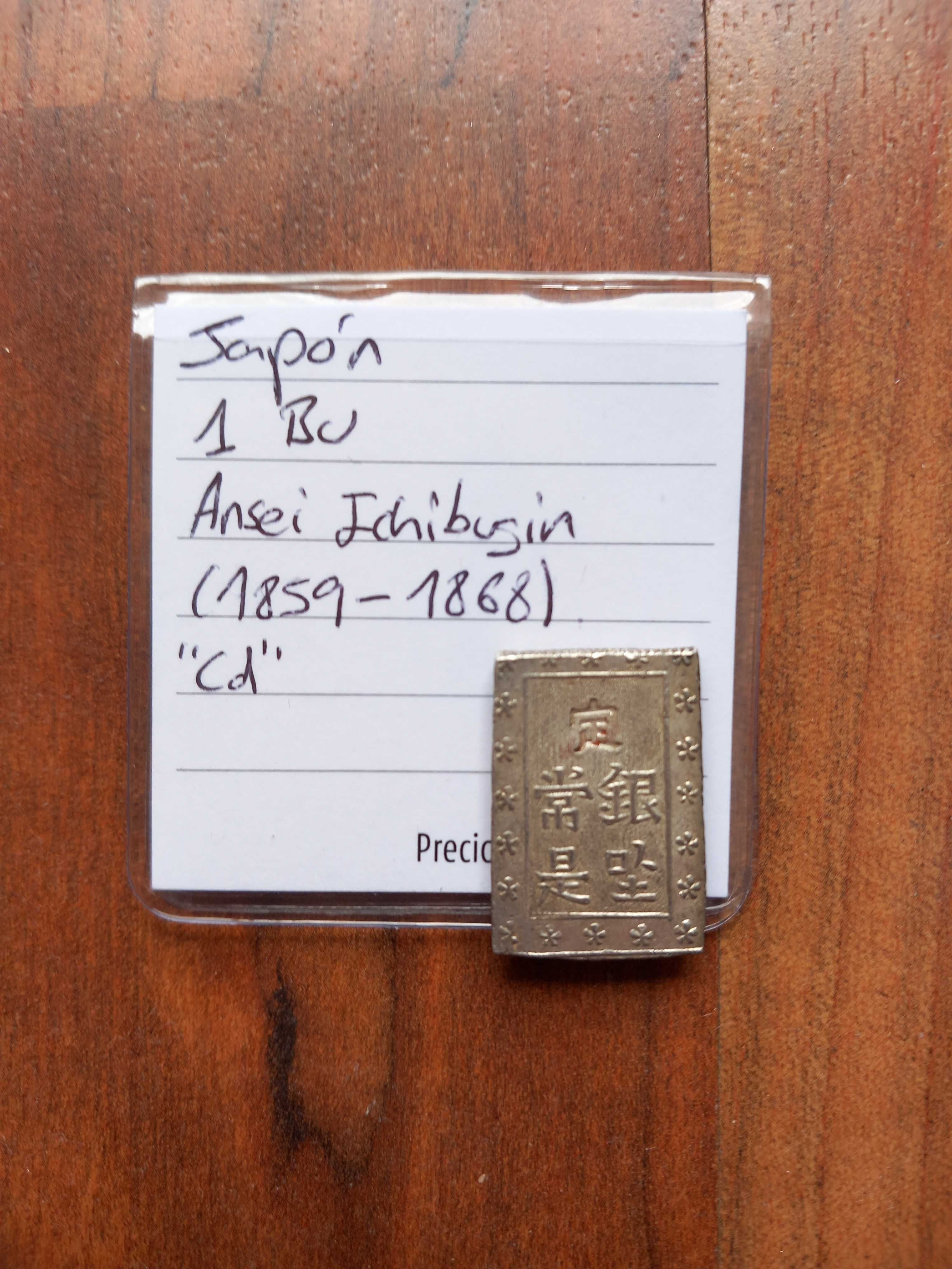 Moeda 1 Bu Japão 1859 - prata