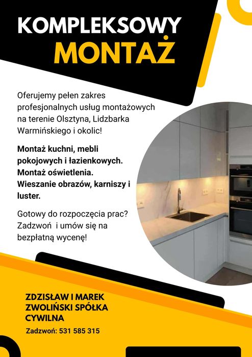 Montaż mebli montaż kuchni