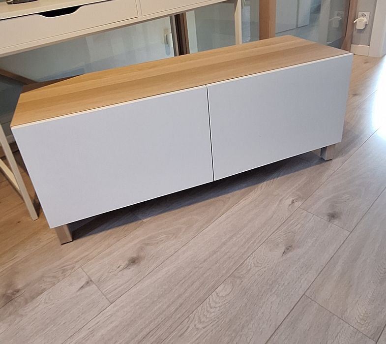 Szafka IKEA BESTÅ – biała/dębowa
