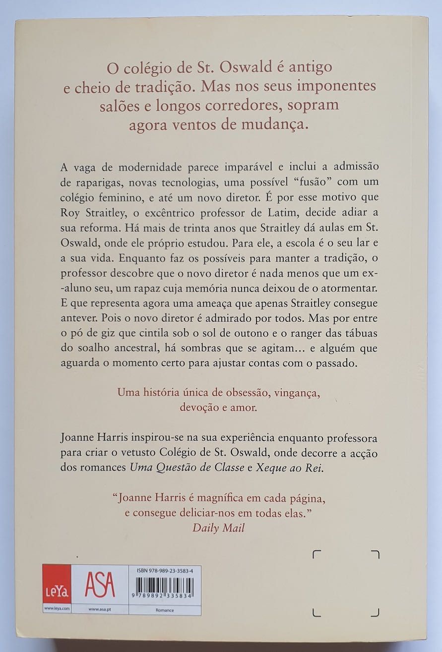 Livro Uma Questão de Classe - Joanne Harris