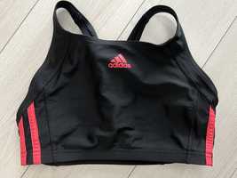 ADIDAS czarny top biustonosz treningowy siłownia fitness r. 34 XS