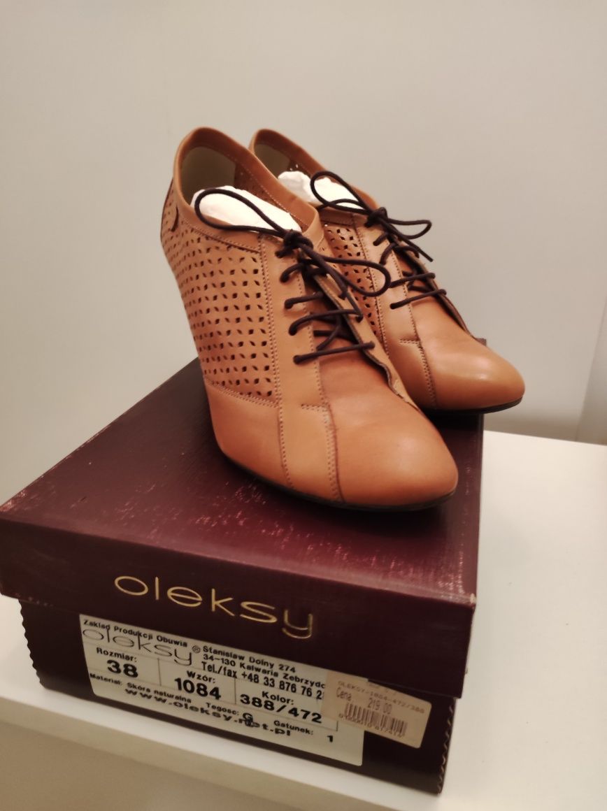 Buty skórzane Oleksy r. 38