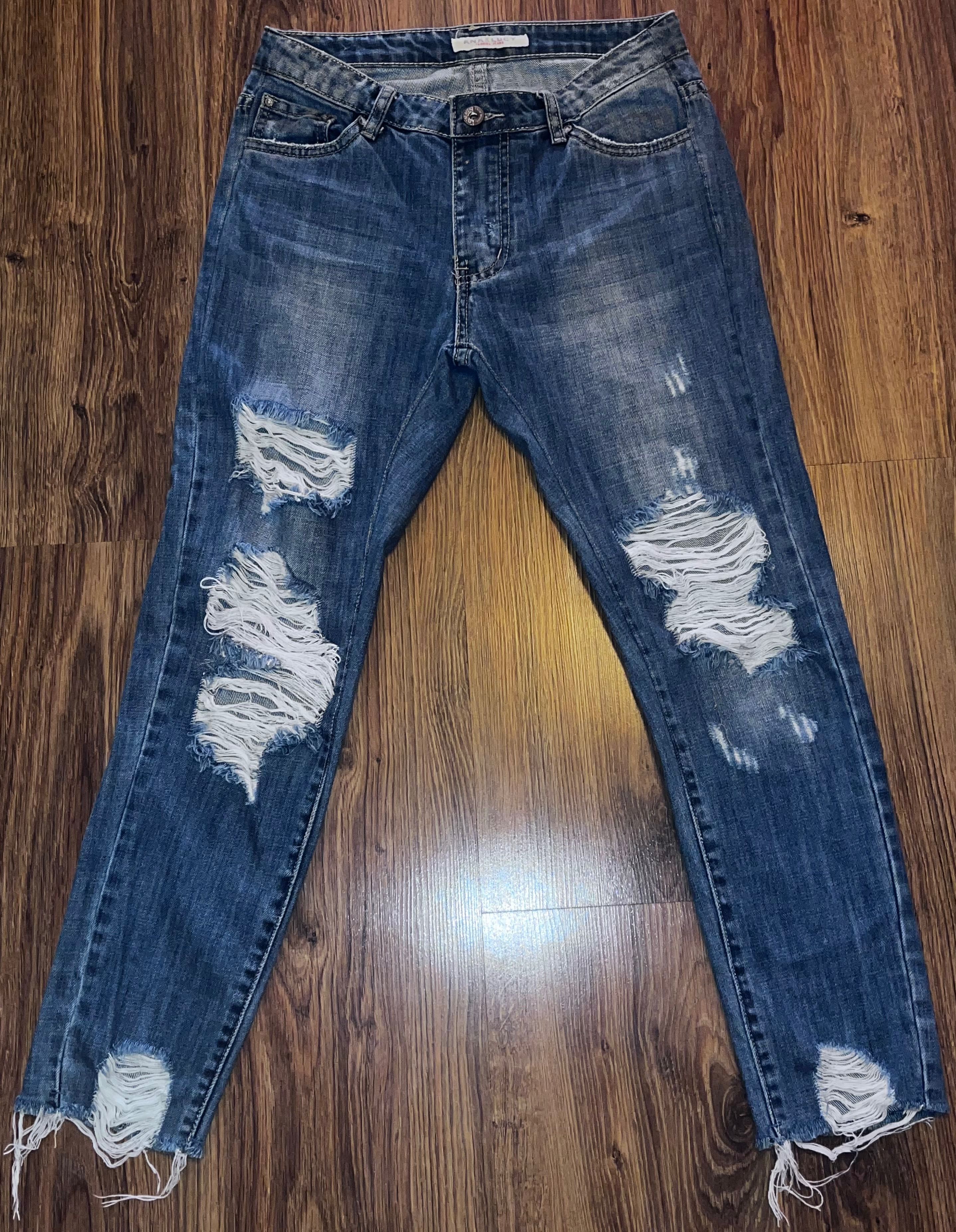 Spodnie jeans damskie