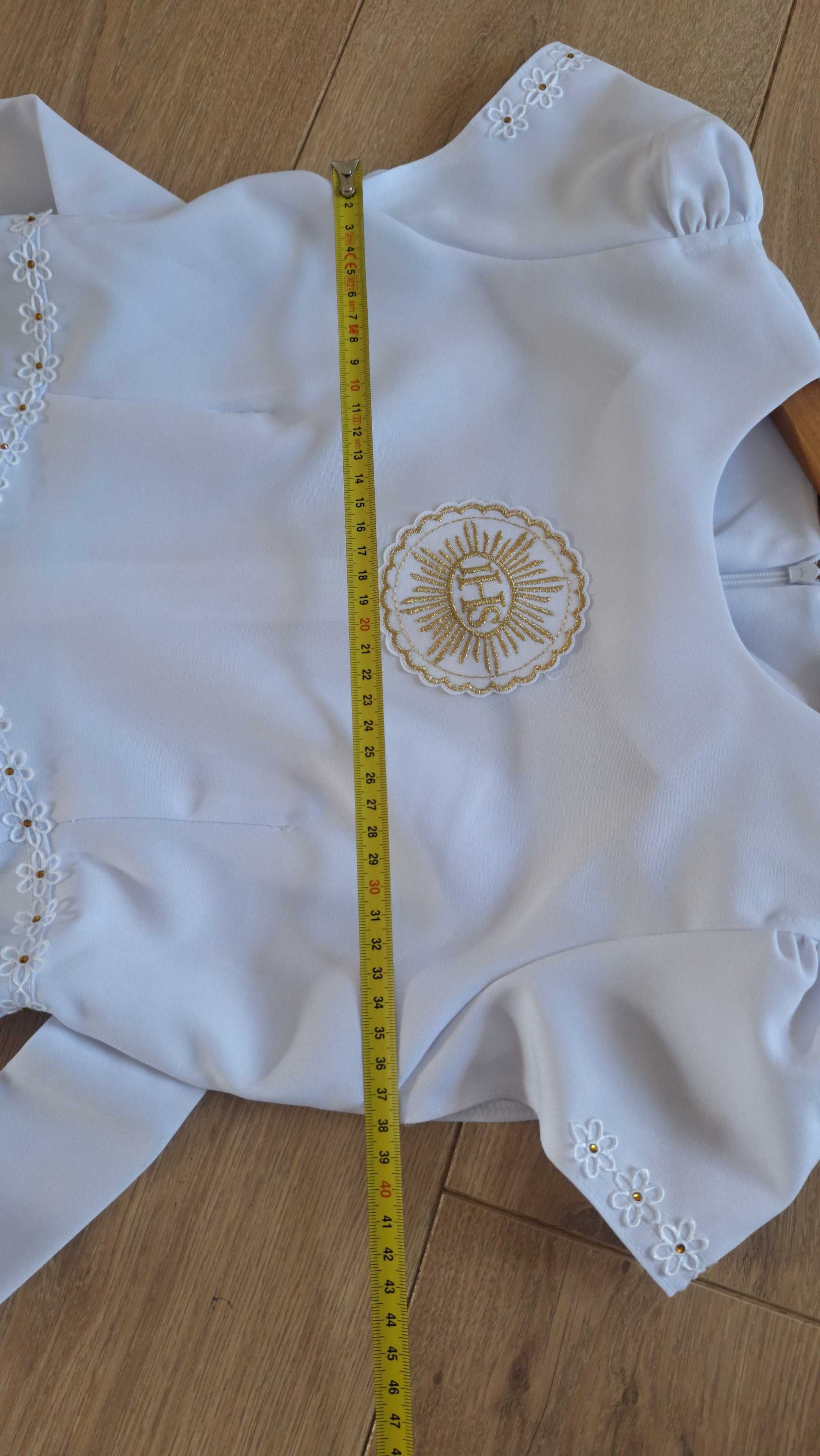 Sukienka komunijna opus na okolo140-146 plus ok 10 cm wydluzenie