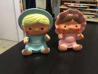 Bonecos de vinil ingleses antigos