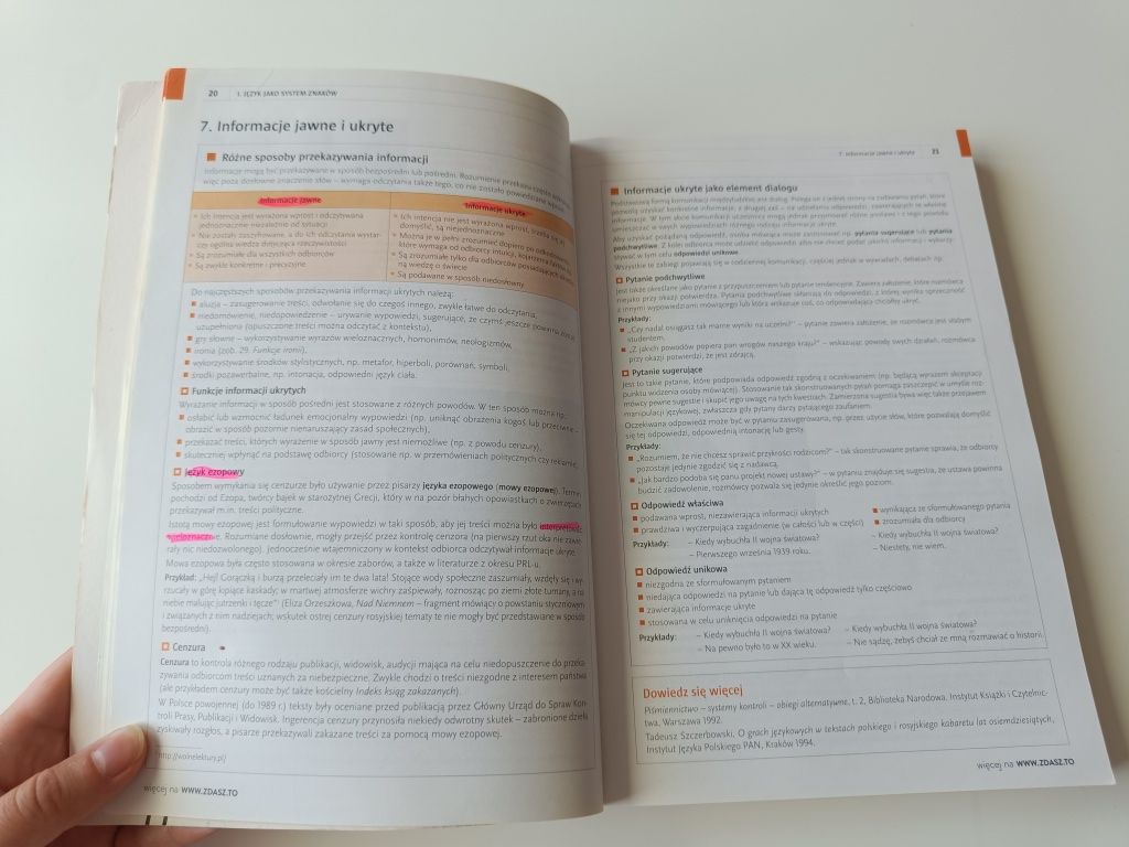Język polski rozszerzenie repetytorium matura Zdasz to WSiP