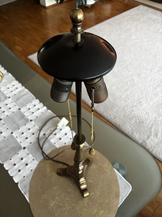 Lampa mosiężna, vintage, bez klosza