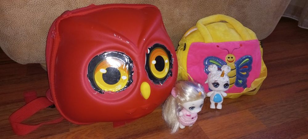 Набір рюкзак сумка совушка єдиноріг ігрушки