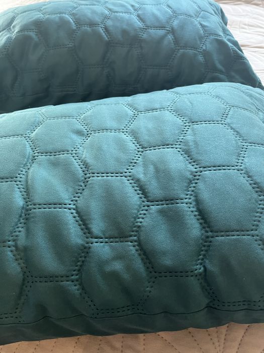 Poduszka x2 ortopedyczna 40 x 60 cm butelkowa zieleń dwie