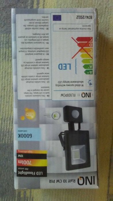 naświetlacz led z czujnikiem ruchu  10W nowy