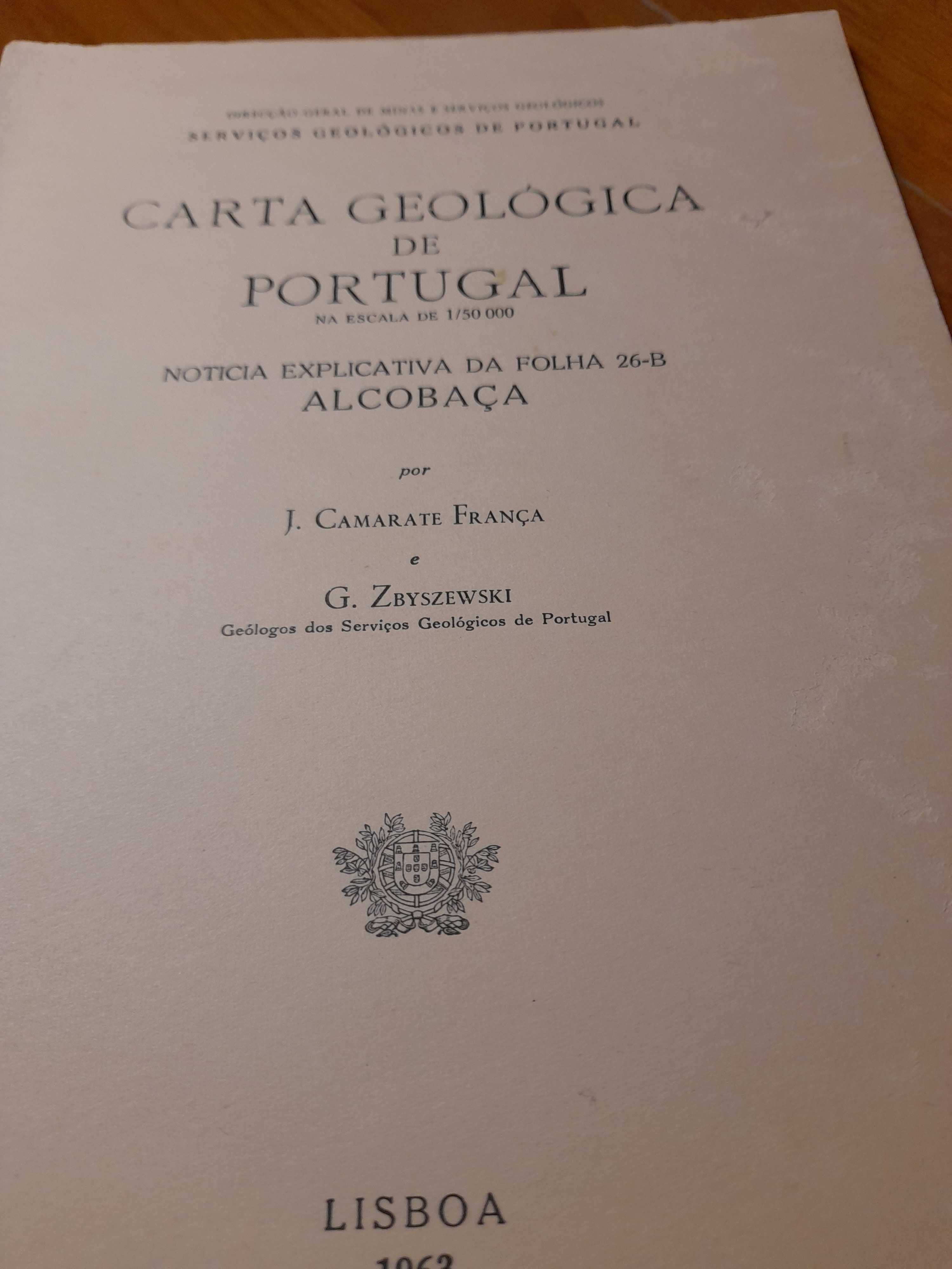 Carta geológica de Portugal-Alcobaça