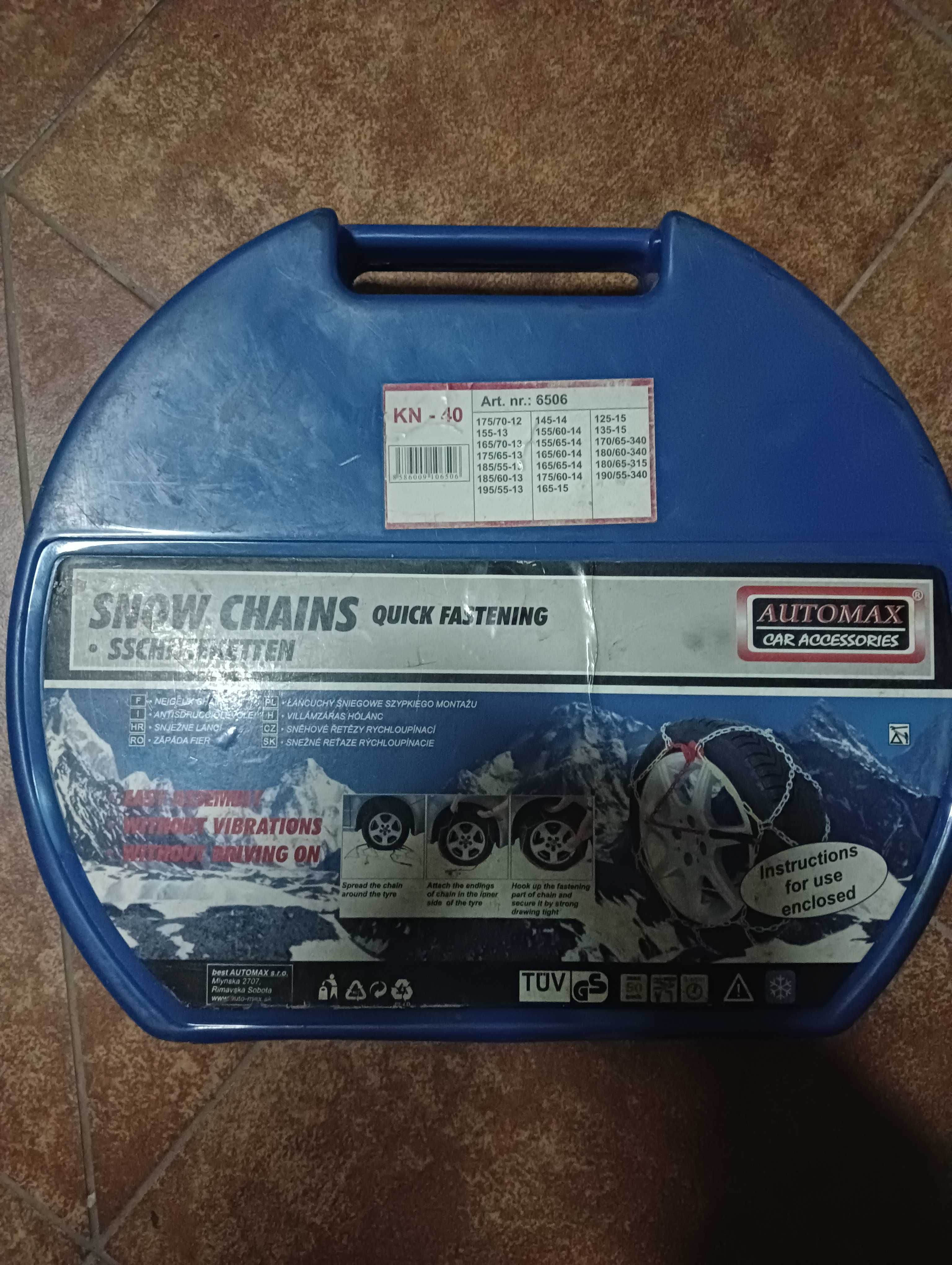 Łańcuch śniegowy na koła 12", 13", 14"