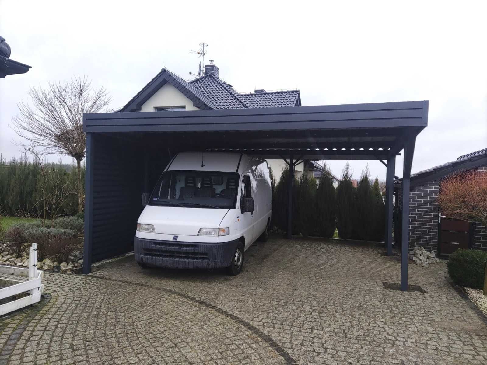 Wiata garażowa dwustanowiskowa 5 x 5 m, Carport